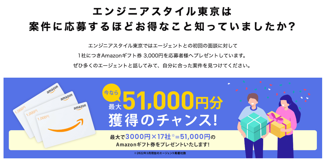 エンジニアスタイル東京 amazonギフト券がもらえるキャンペーン